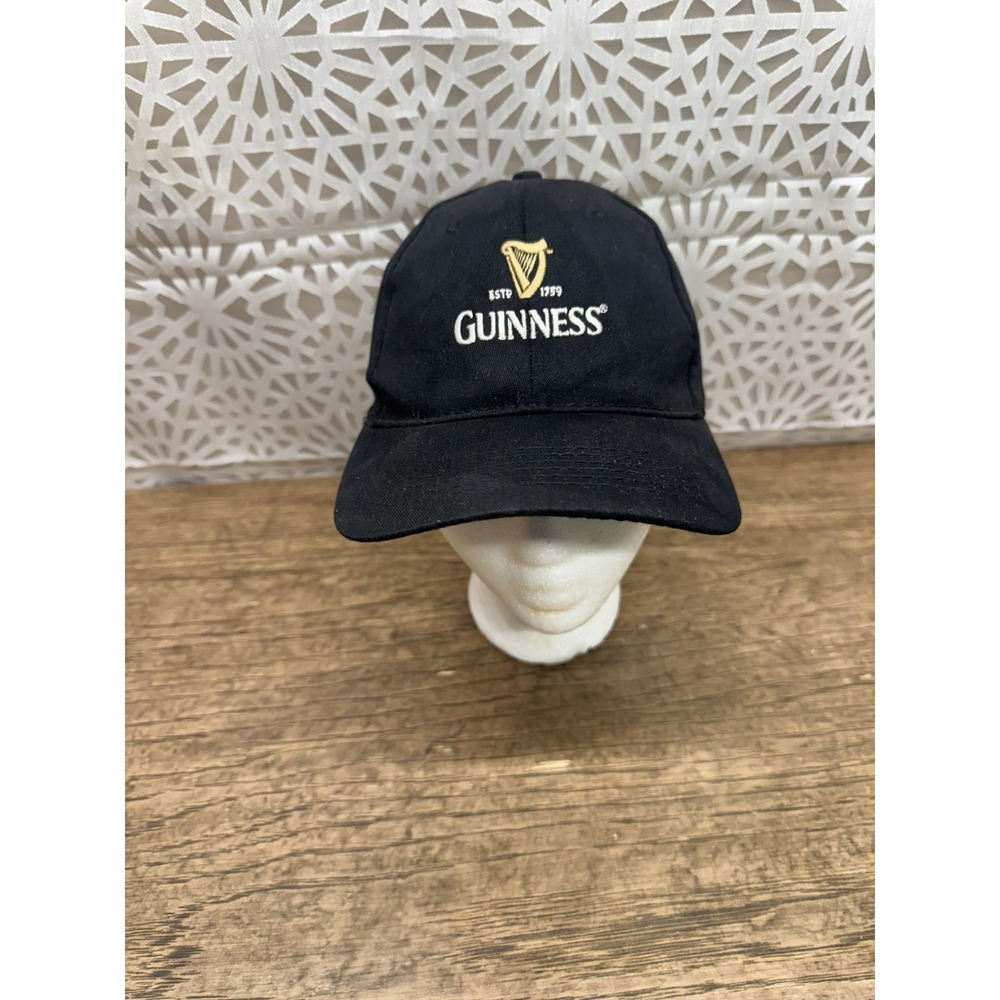 ESTD 1759 Guinness Beer Hat Cap Adult Adjustable‎ Strap Back Black Cotton